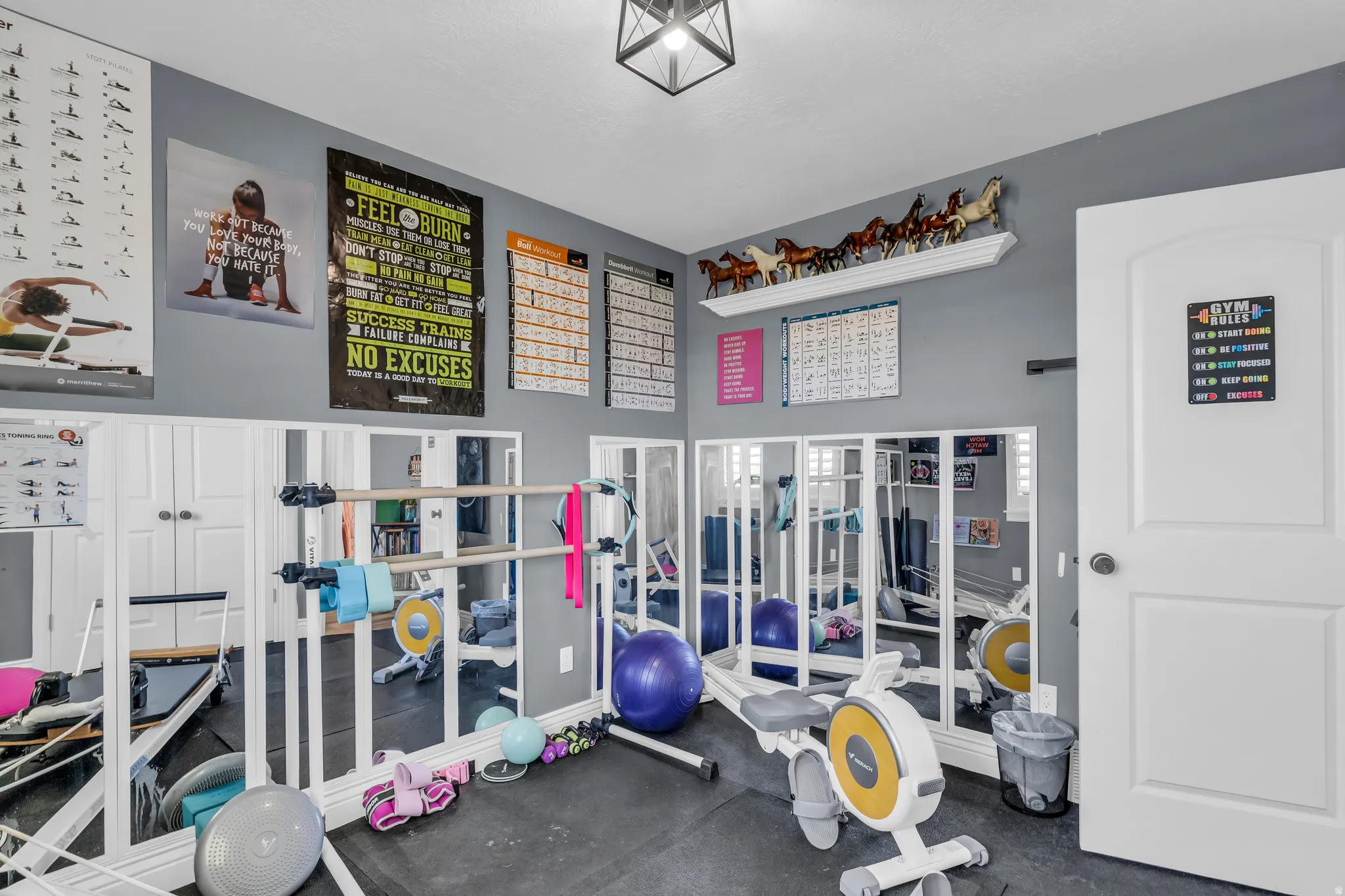 main floor bedroom currently used as a gym