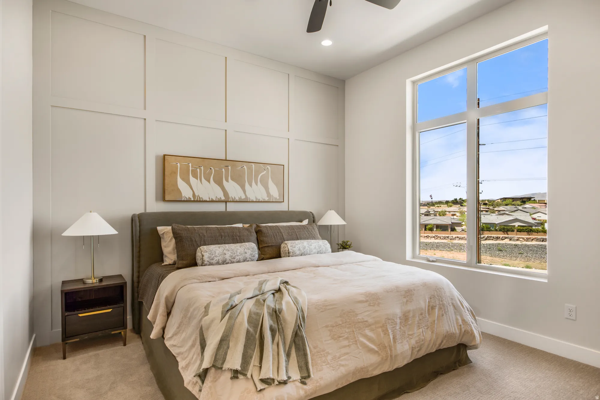 Expansive window framing the outdoor scenery