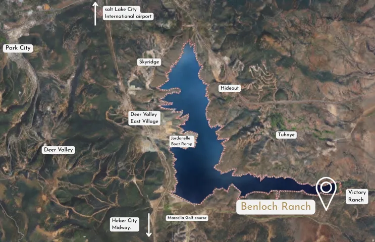 Satellite Map. Indicating the location of the property in relation to surrounding geographic features and communities