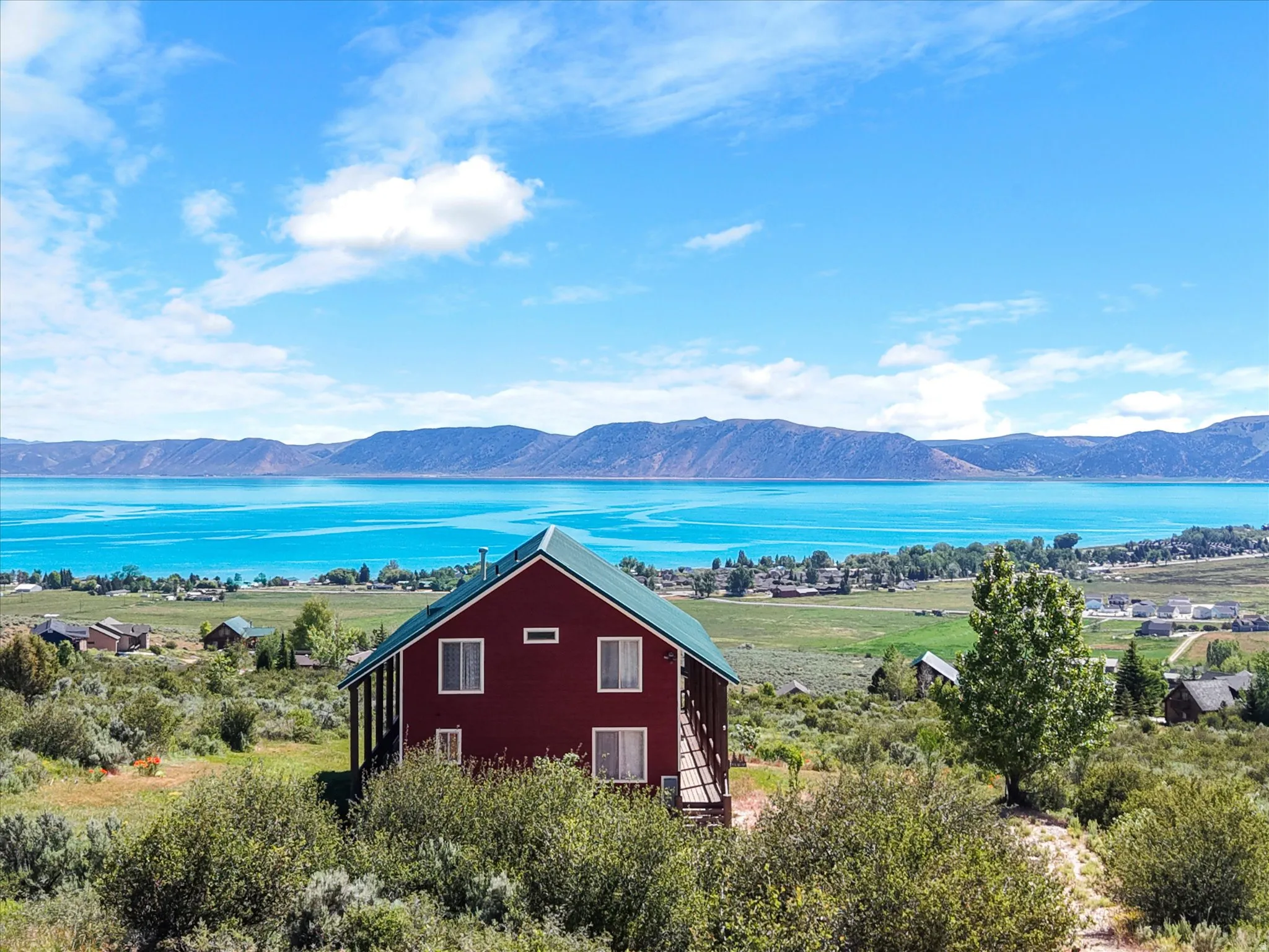 Mountain and water view