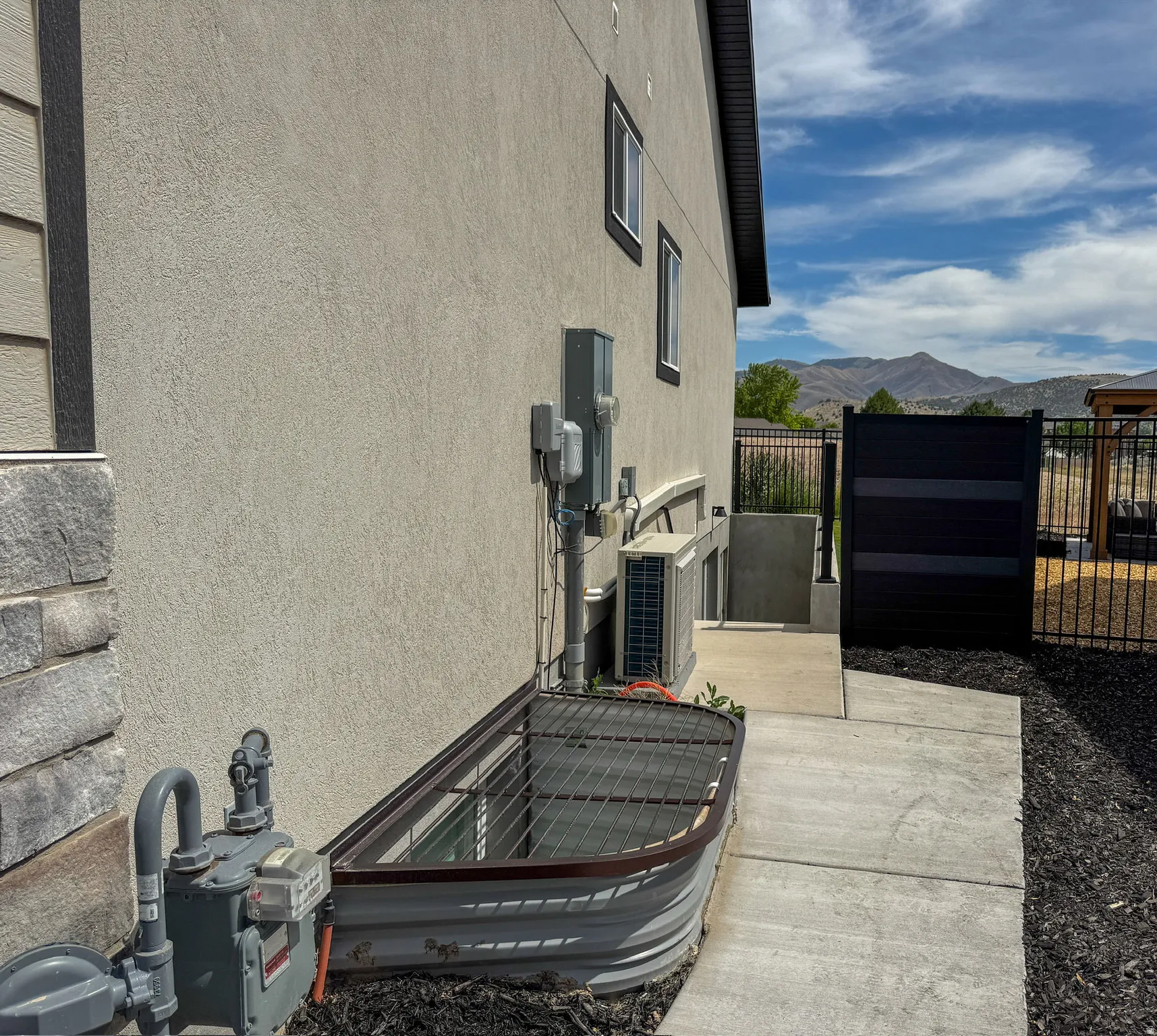 Separate ADU Entrance on West Side of Home