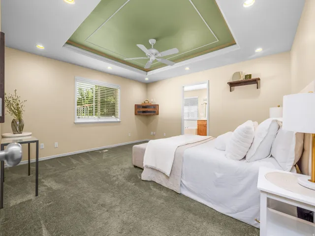 Spacious primary bedroom