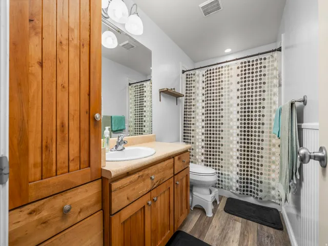 Bathroom in basement accessory apartment