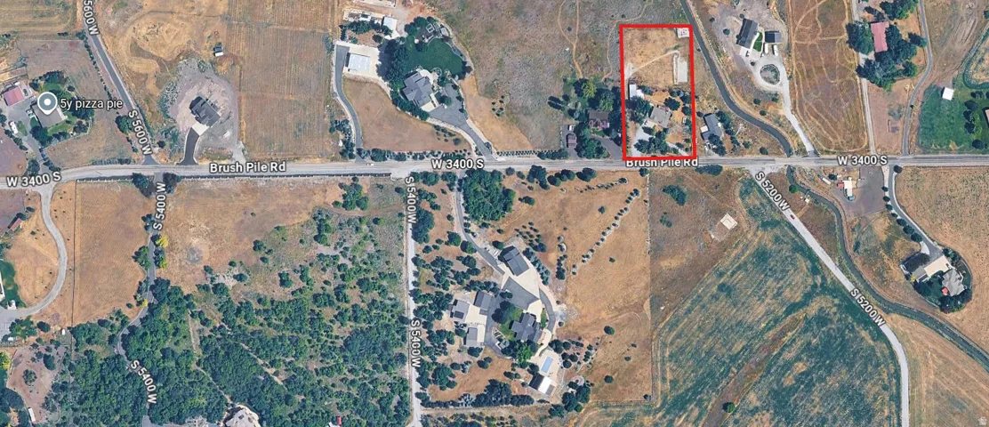 Aerial Map. Identifying the property's location and boundaries