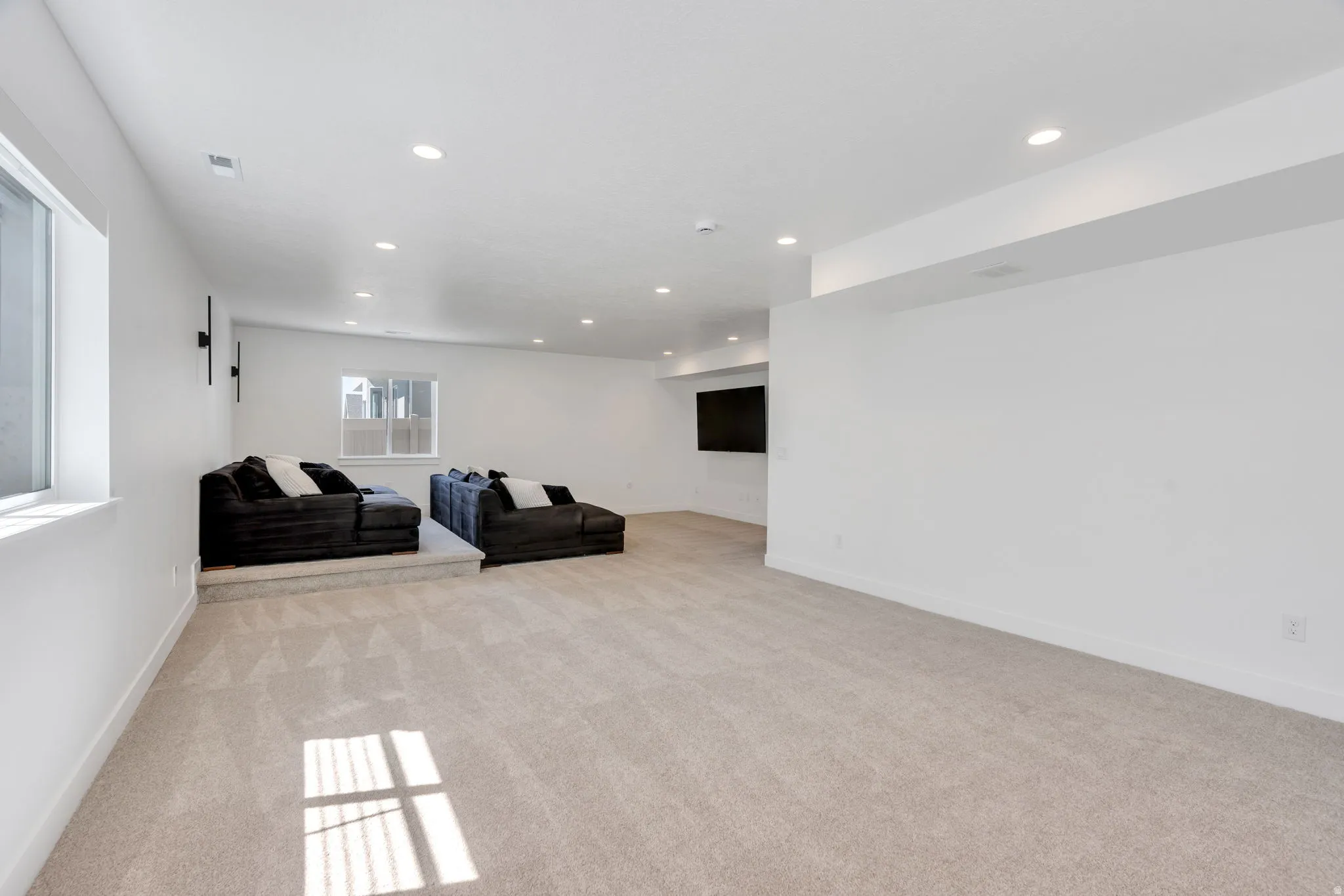 Theater room and entertaining space