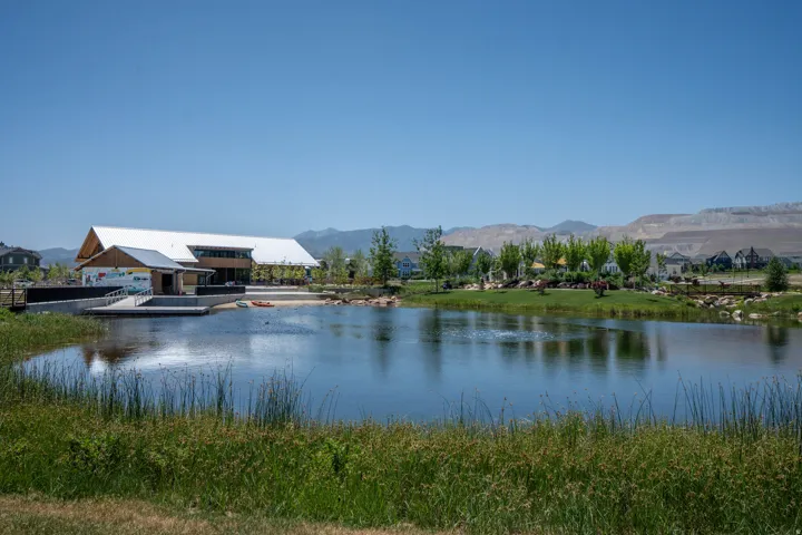 Daybreaks community Cove house and watercourse