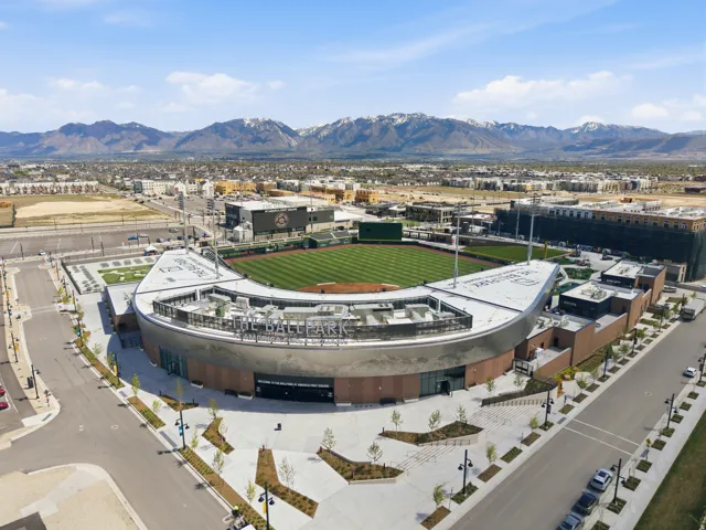 Salt Lake Bees Ballpark at Downtown Daybreak, offering year-round entertainment just minutes from the home.