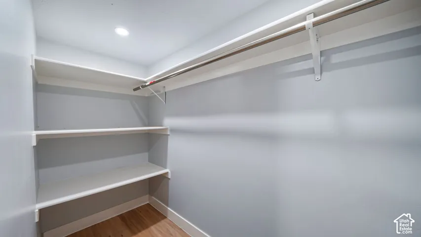 Huge Walk-in closet in ADU Master bedroom!