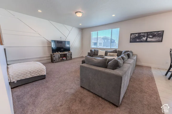 Great Room or Family room featuring STUNNING PANELED WALLS!