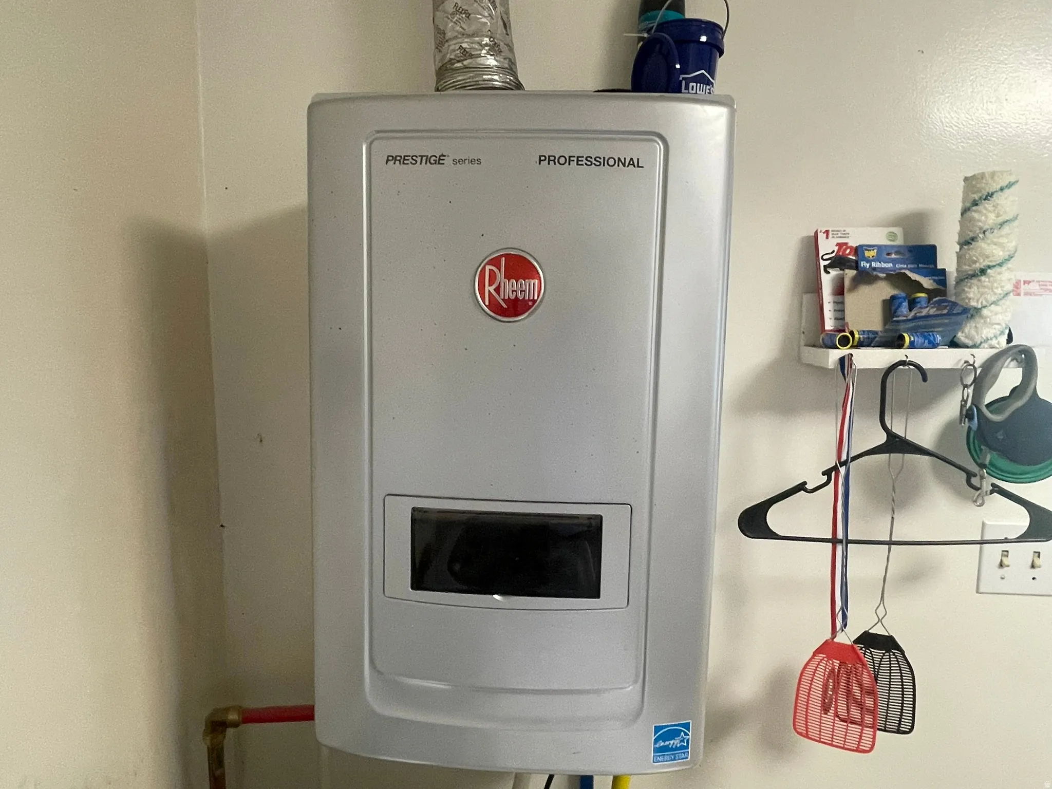 Commercial grade Tankless water heater by Rheem (Never run out of hot water again!)