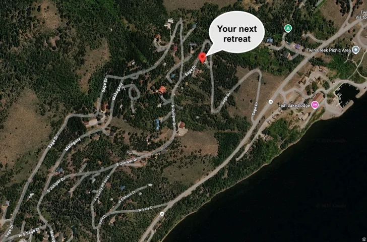 Geographic Map. Illustrating the property's location and surrounding roads