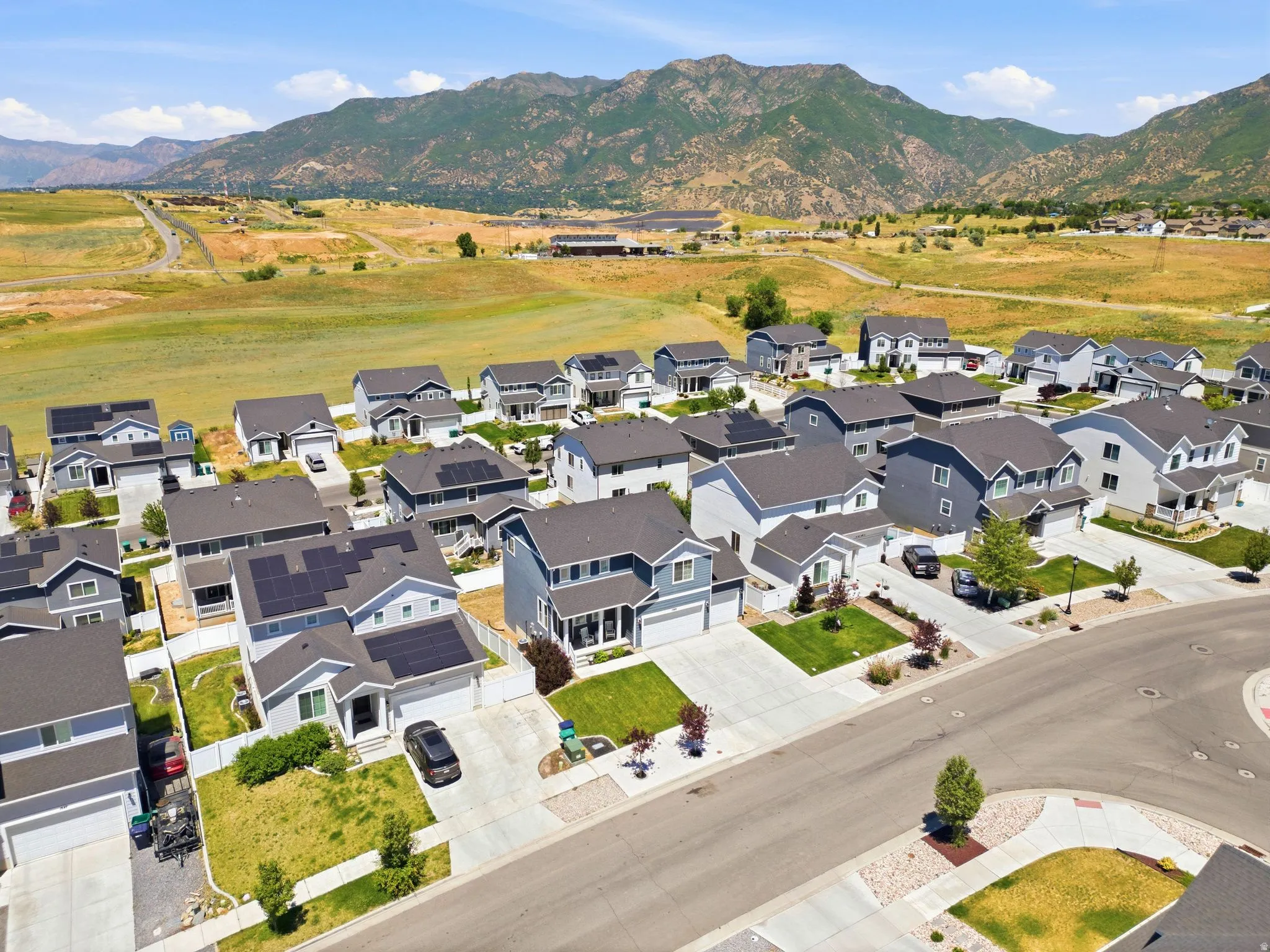 New construction neighborhood featuring a variety of home styles