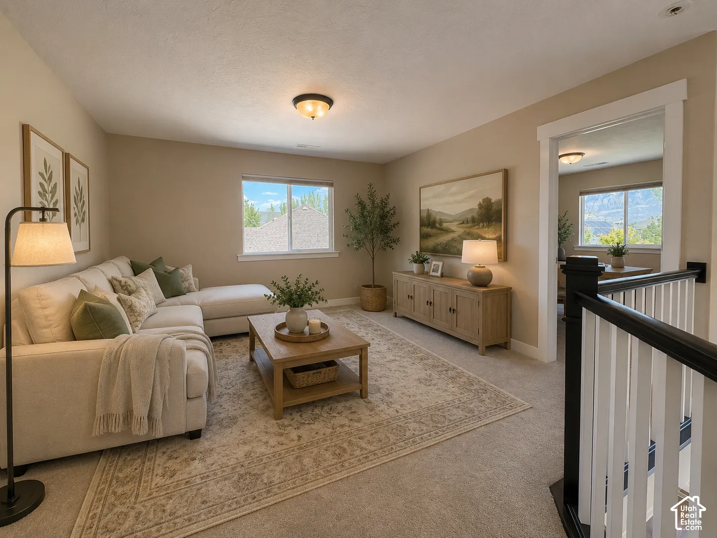Loft area or possible 6th bedroom Ai staged