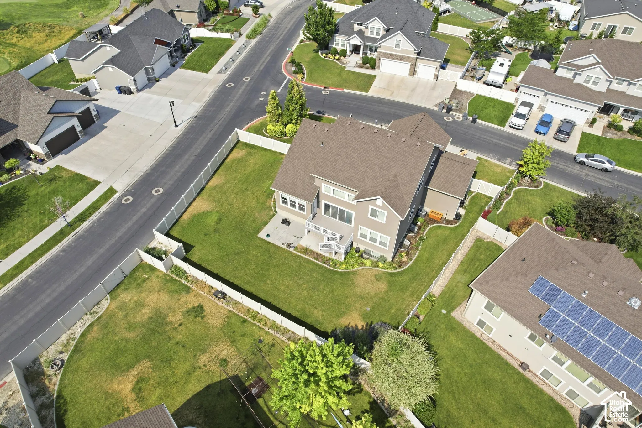 .26 Acre lot means a very large backyard.Perfect for a place for the kids to go.