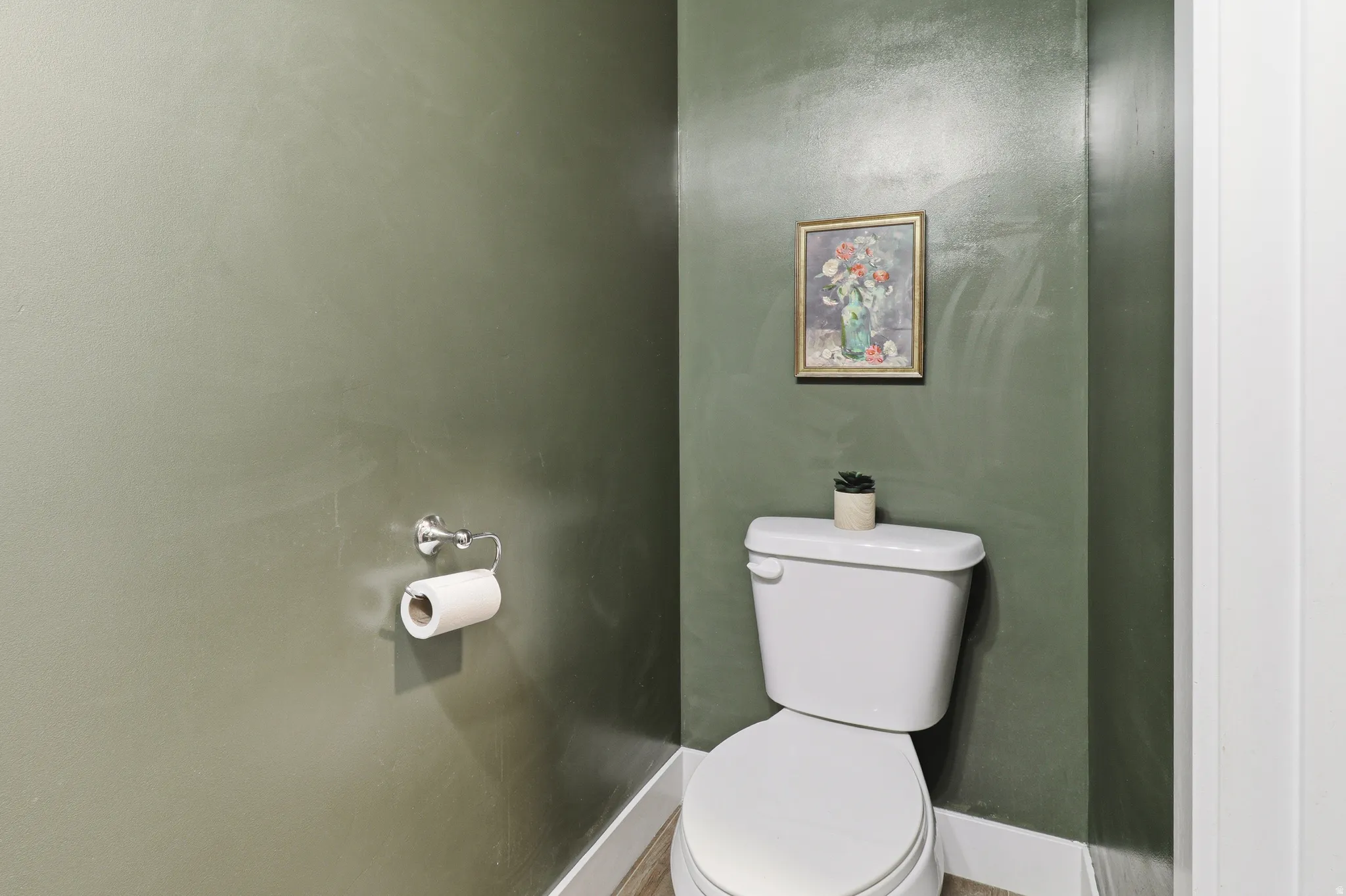 Modern commode with a sleek white finish