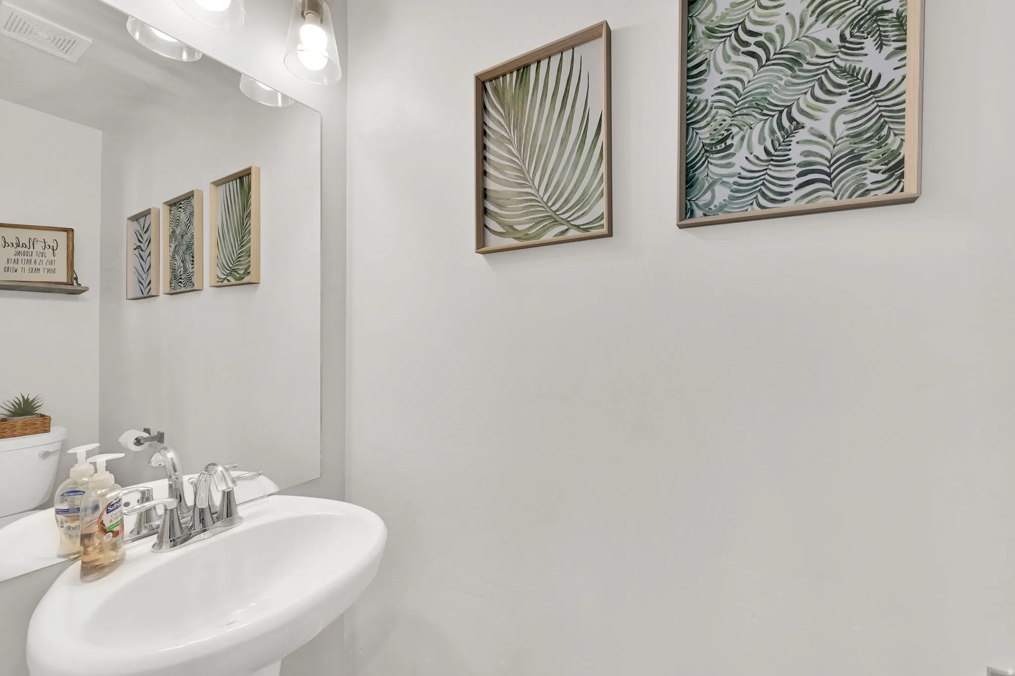 Main floor half bathroom