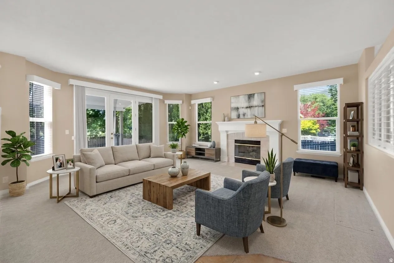 VIRTUAL STAGING beautiful inviting Living Room