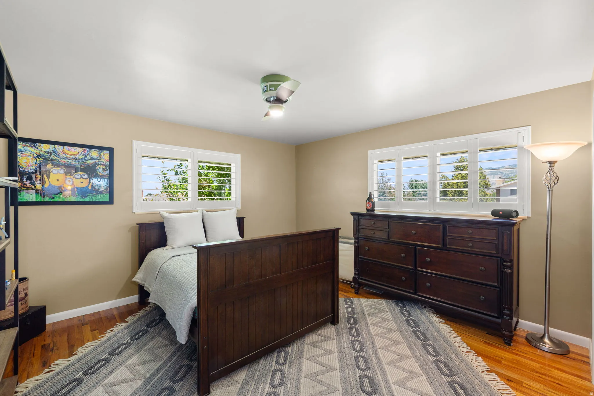 Large Bedroom 2,  Plantation Shutters, Oak Hardwood Floors, Lots of Natural Light!