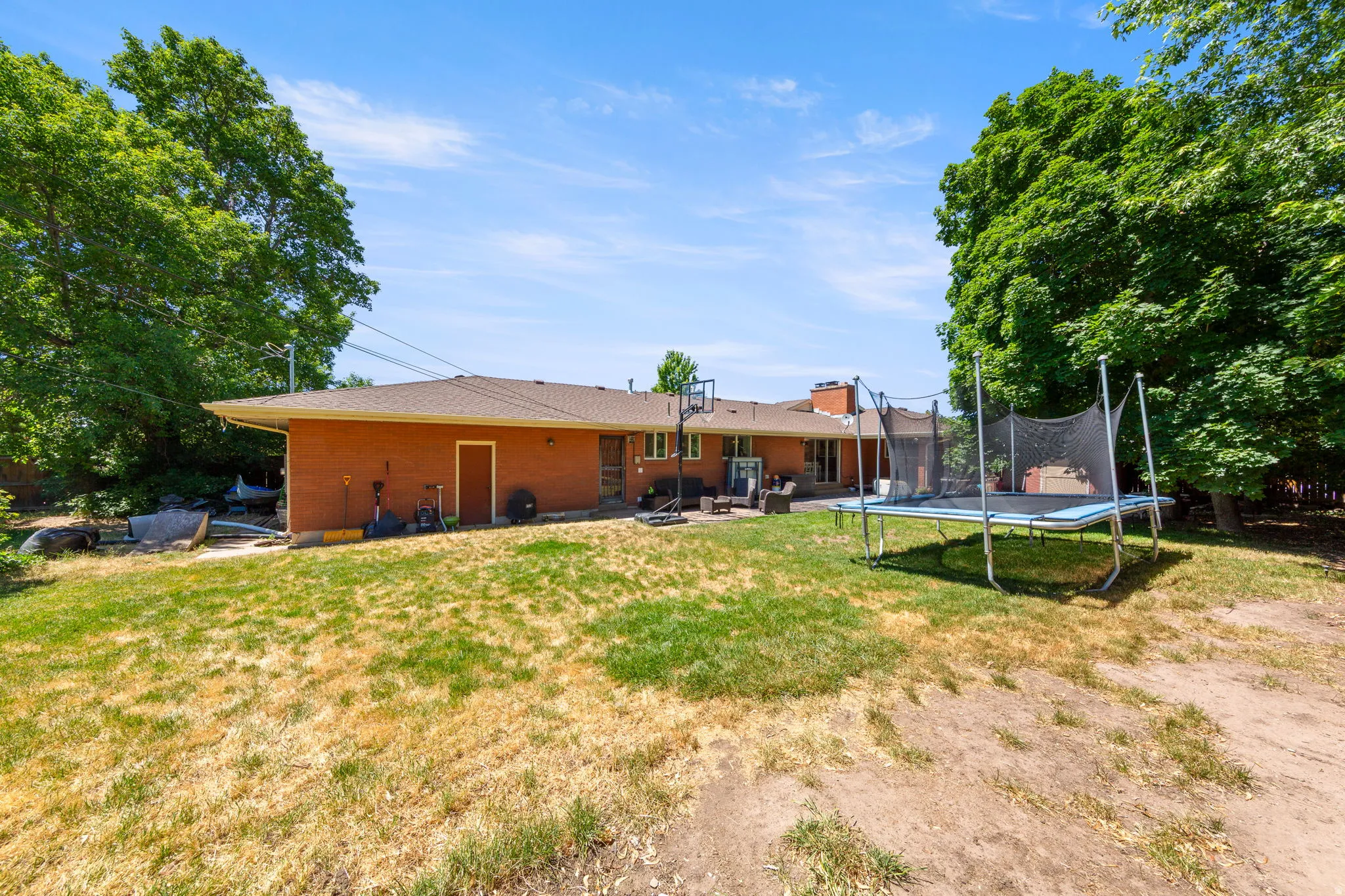 Back Yard and other Side of House!  Lots of space for recreation, gardens, and relaxing with Mountain air.