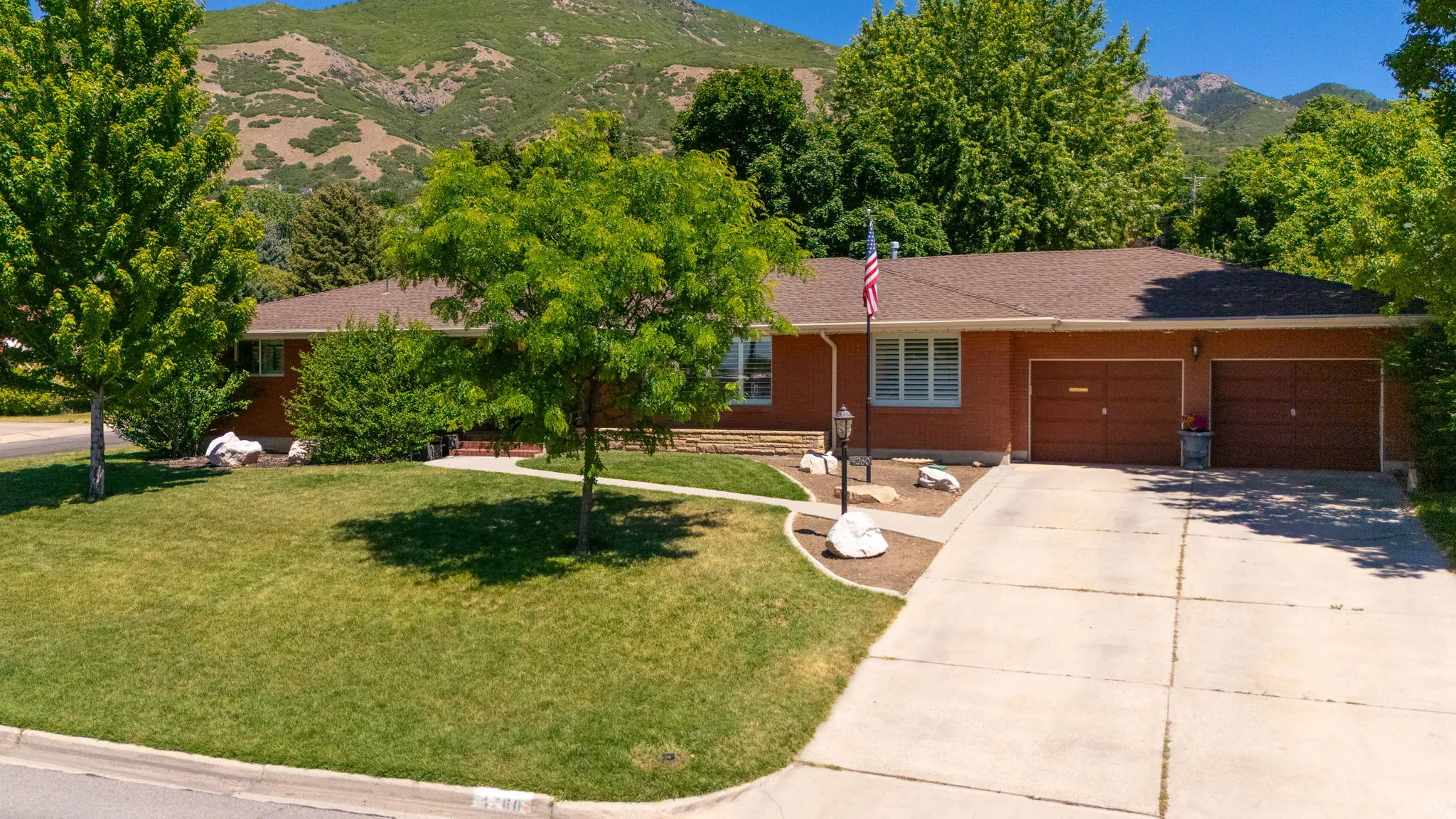 Zoomed Out shows how nestled in foothills on East Bench!