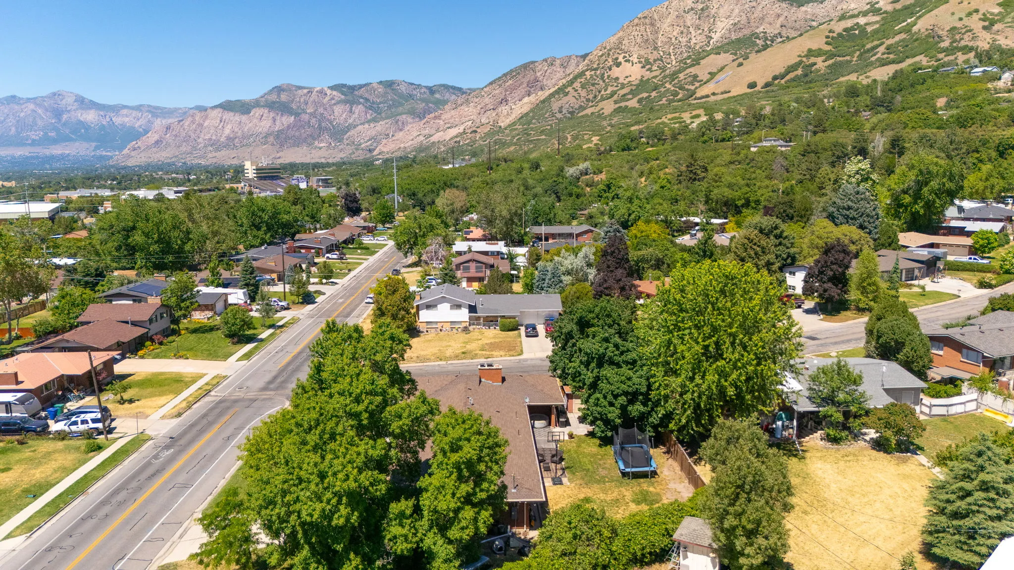 Aerial View  North along foothills to Weber State University!