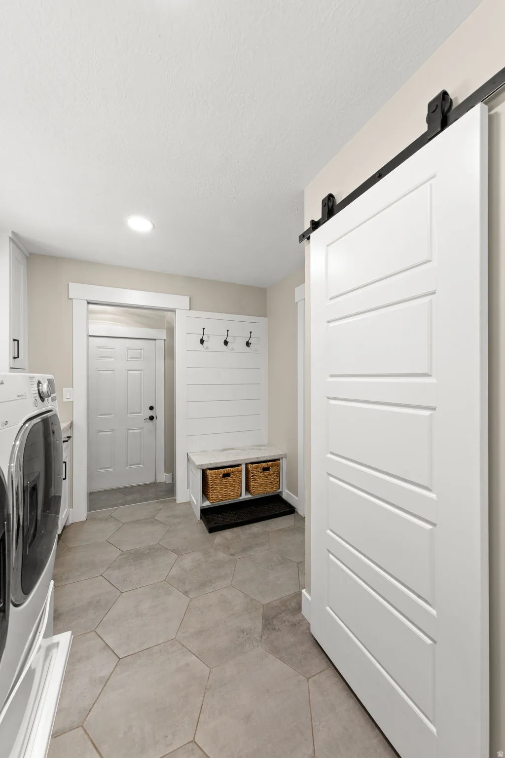 Renovated Walk-In Pantry, Laundry Area, Mud Room & New Half Bath.