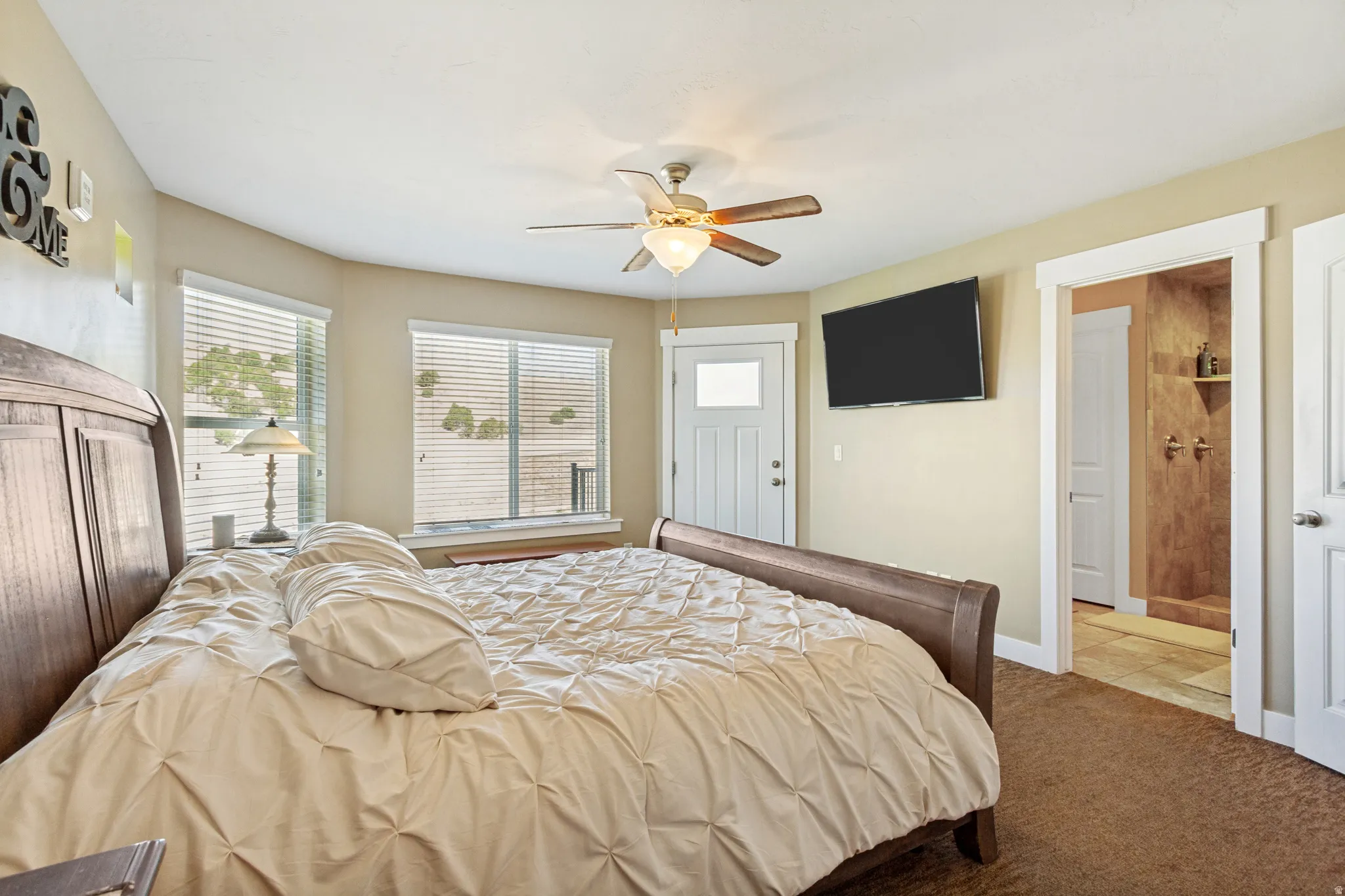 Primary bedroom door to deck