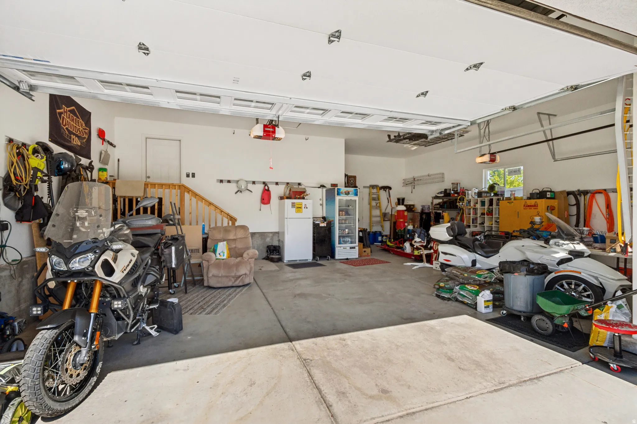 870 square feet of finished garage space