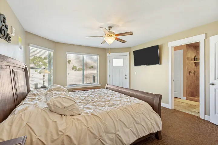 Primary bedroom door to deck