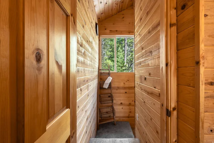 Paneled wood walls and ceiling detailing