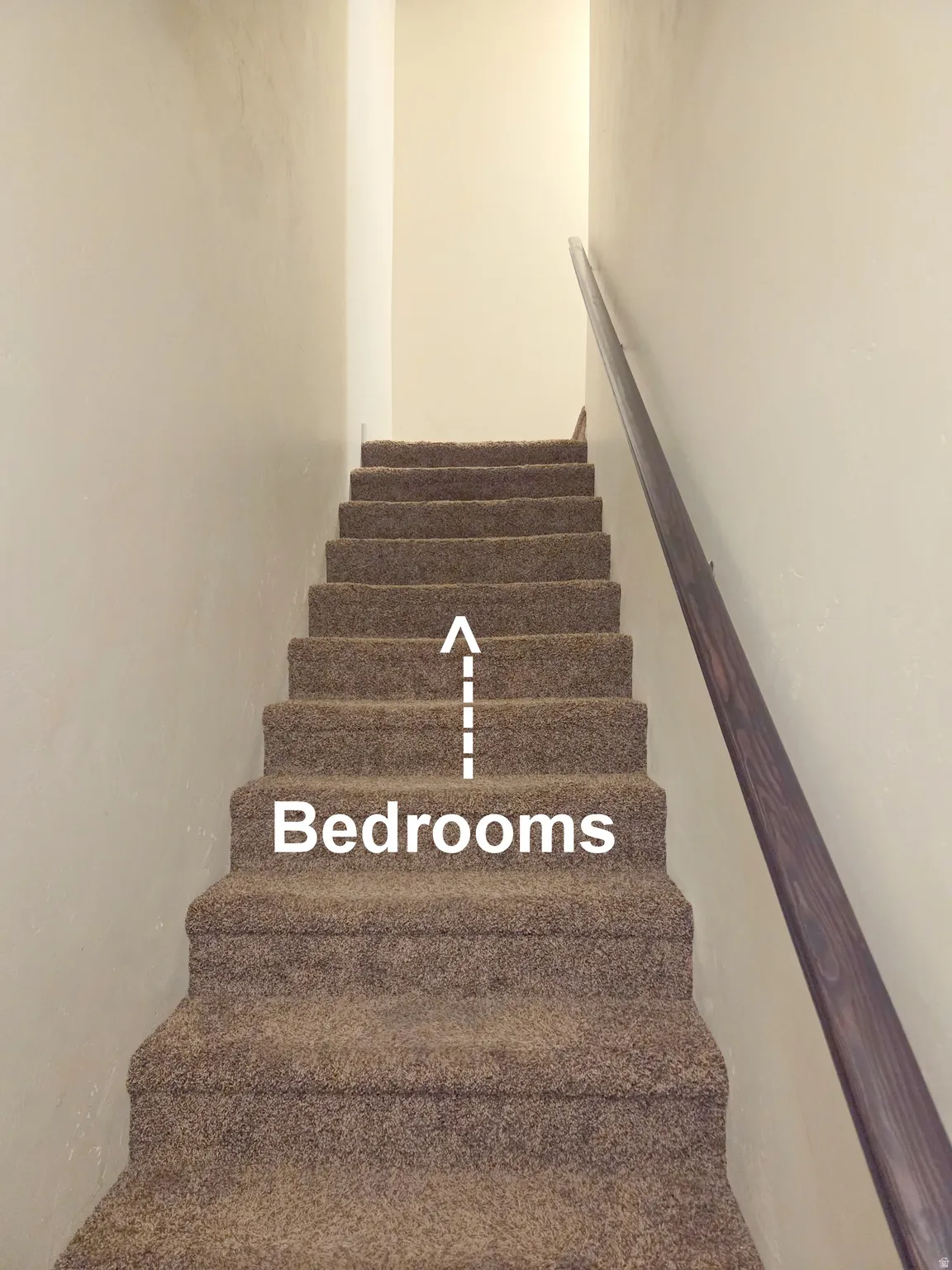 Stairs to bedrooms.