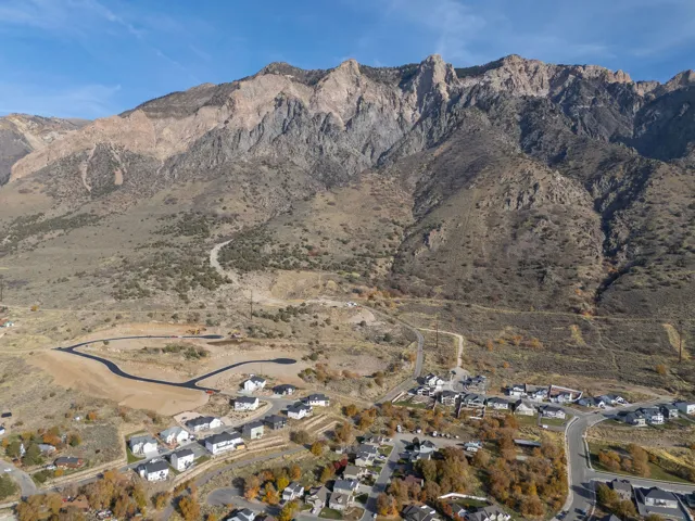 Expansive mountain landscape providing a dramatic backdrop