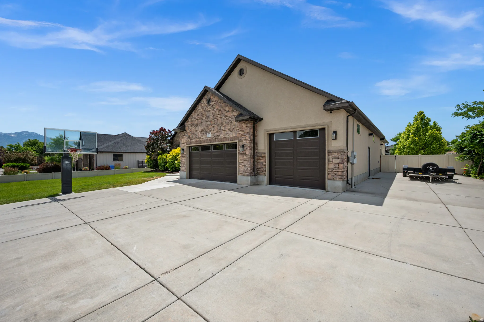 Enjoy the convenience of a 3-car garage and dedicated RV parking.