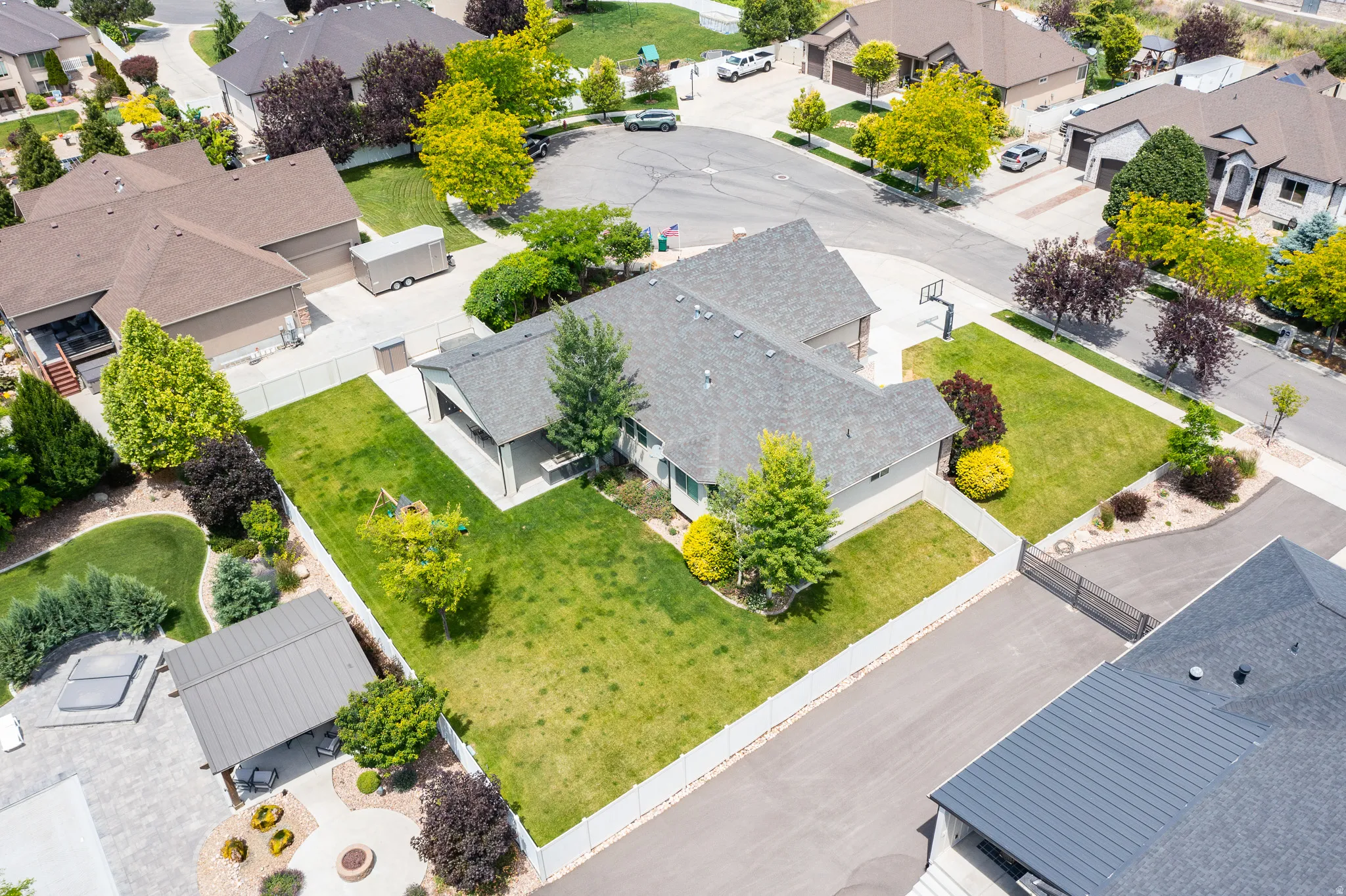 From above, you can truly appreciate the size, layout, and thoughtful design of this exceptional property. Offering both space and functionality, this is a place you'll be proud to call home.