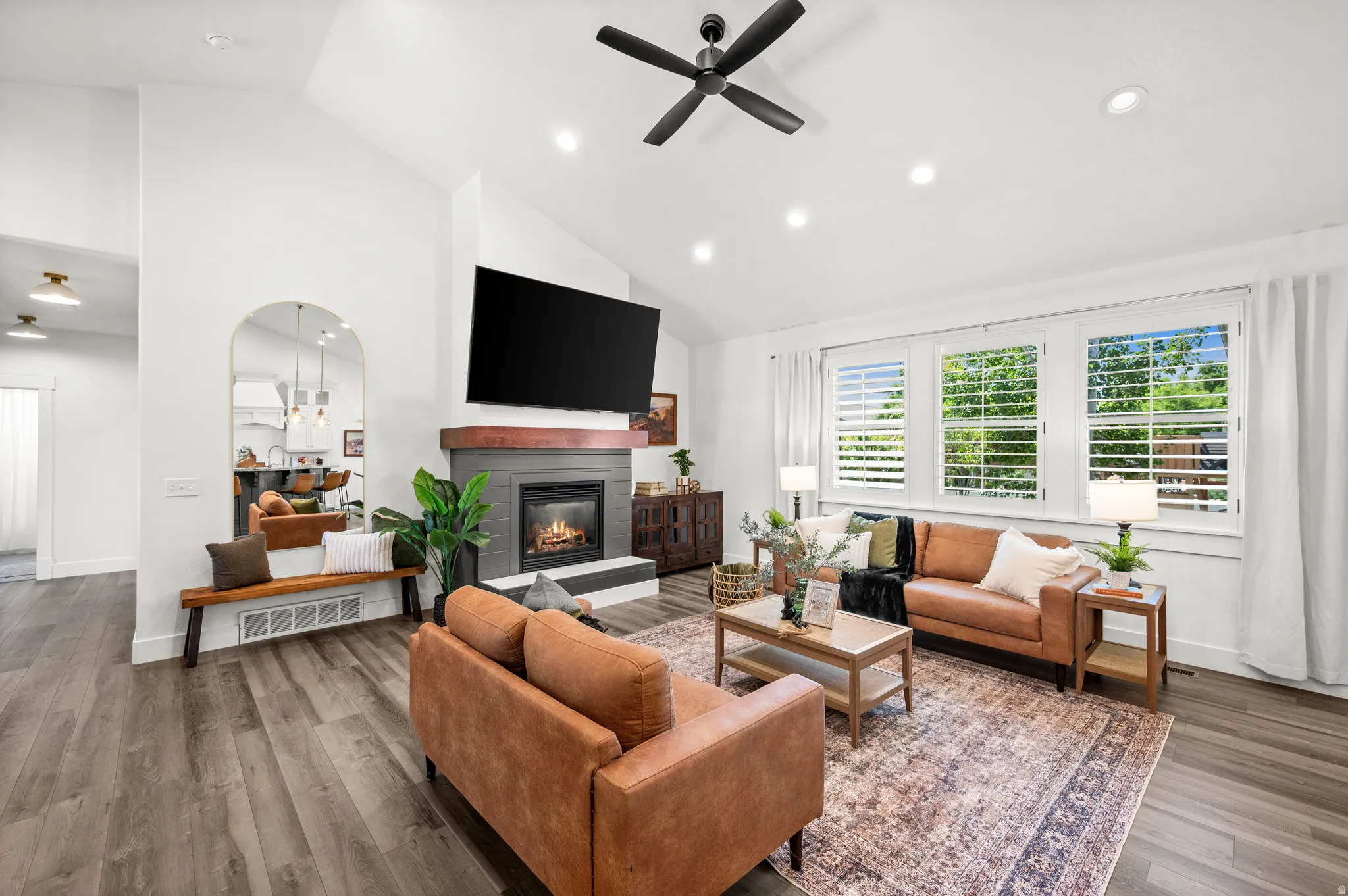 The heart of the home, this inviting family room is where memories are made and moments are shared.