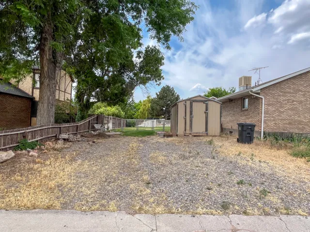 Expansive gravel area providing significant space for outdoor use