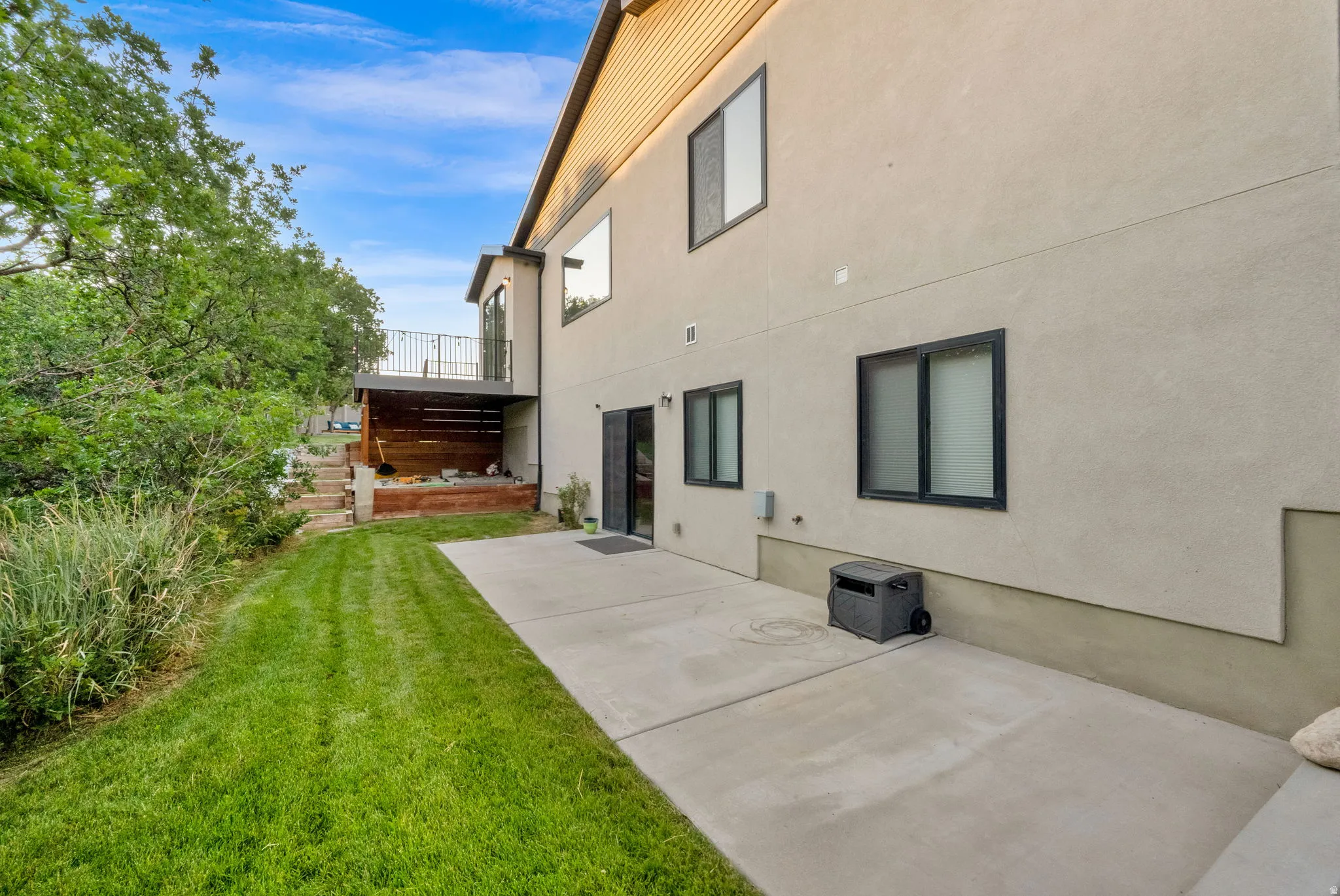 Patio and Sand box