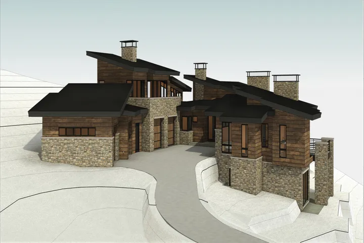 Exterior Rendering from Approved Plans