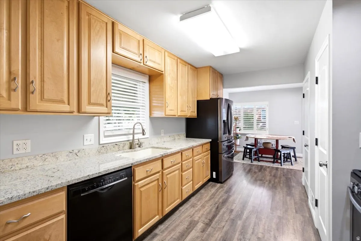 Roomy nicely updated kitchen.