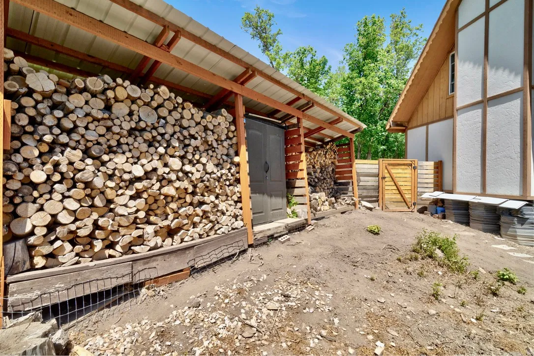 Fully stocked woodshed