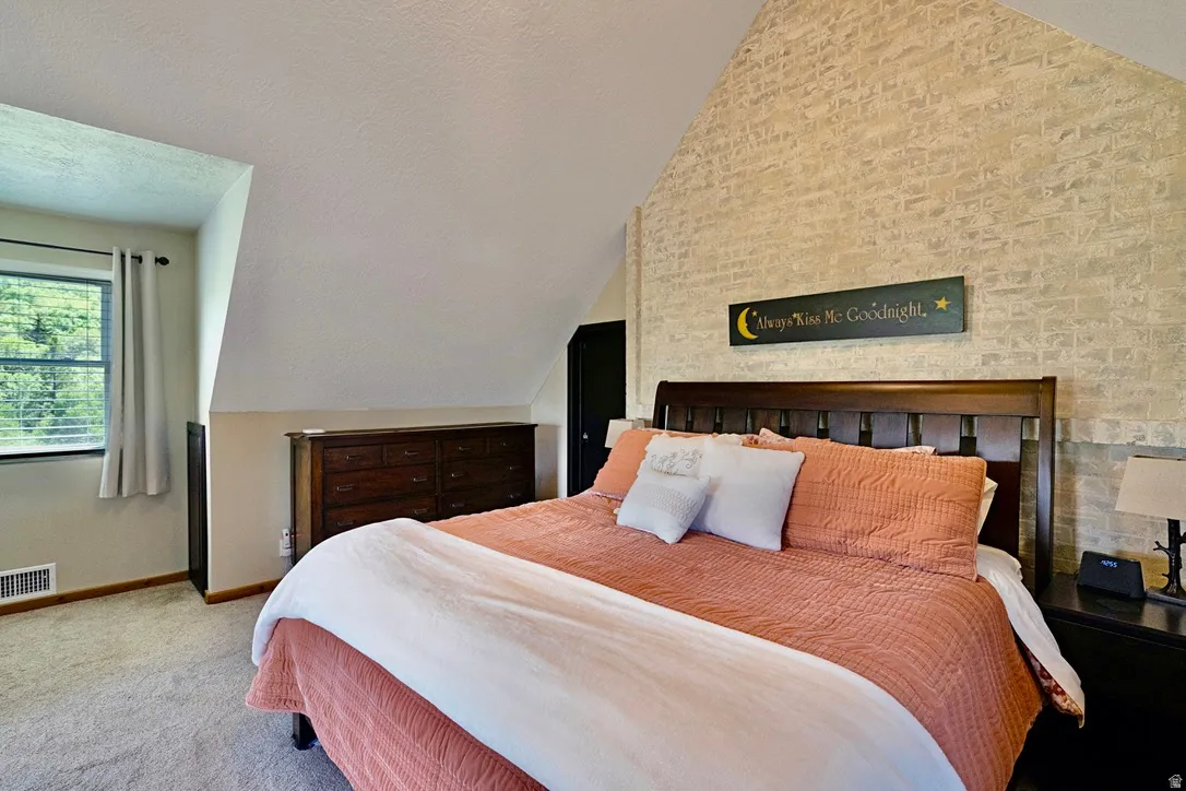 East Side Suite. Bedroom connects to main home if desired with interior door.