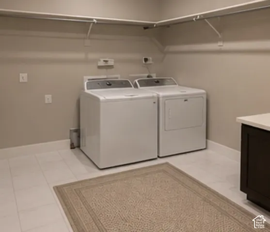 Recessed lighting, tile flooring, built-in shelving, and a built-in countertop with dark wood-finish cabinetry
