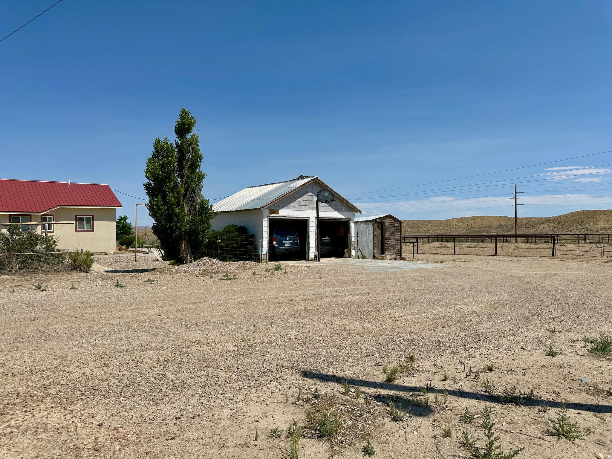 Two-car detached garage