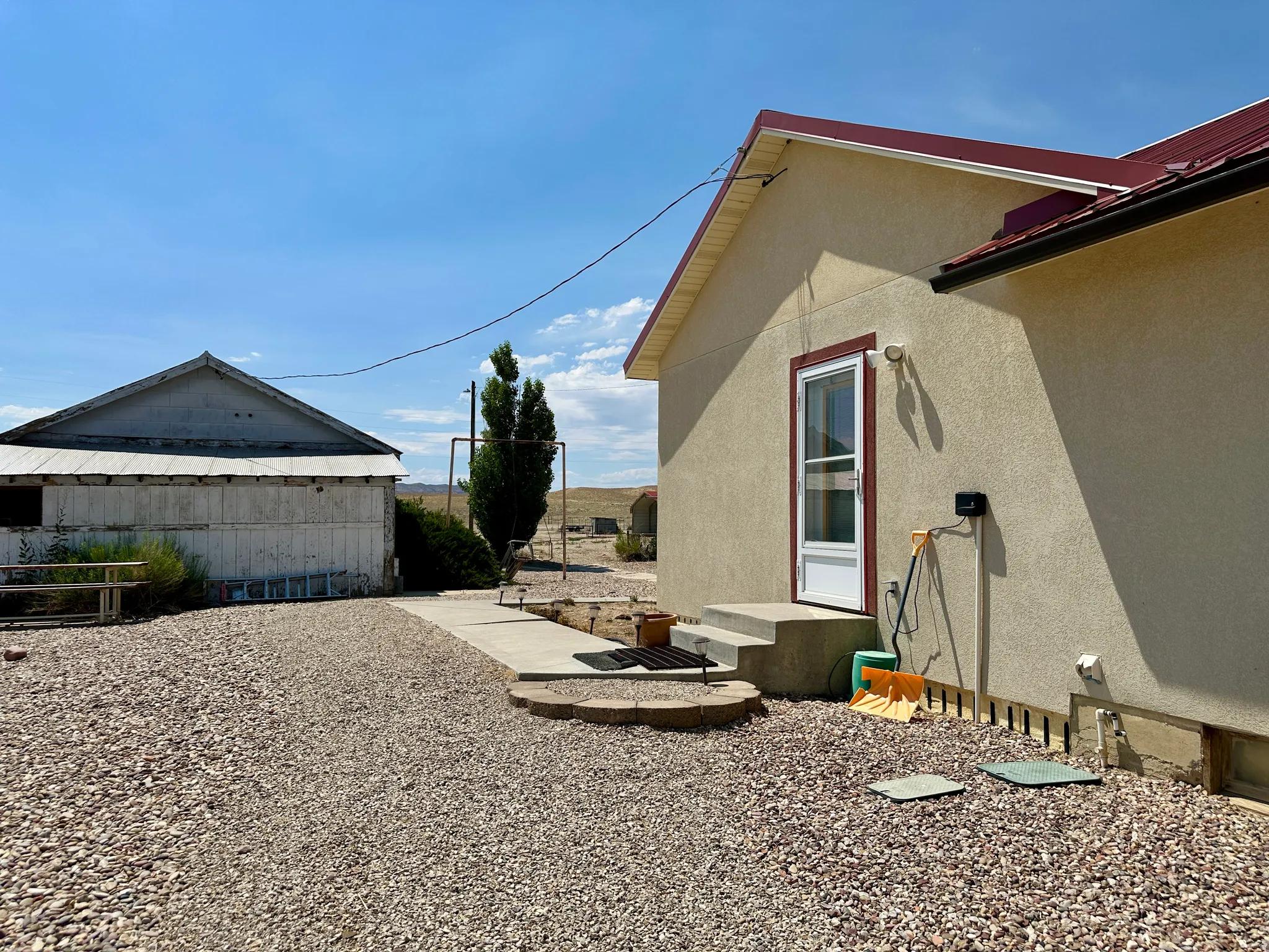 Back yard xeriscaped