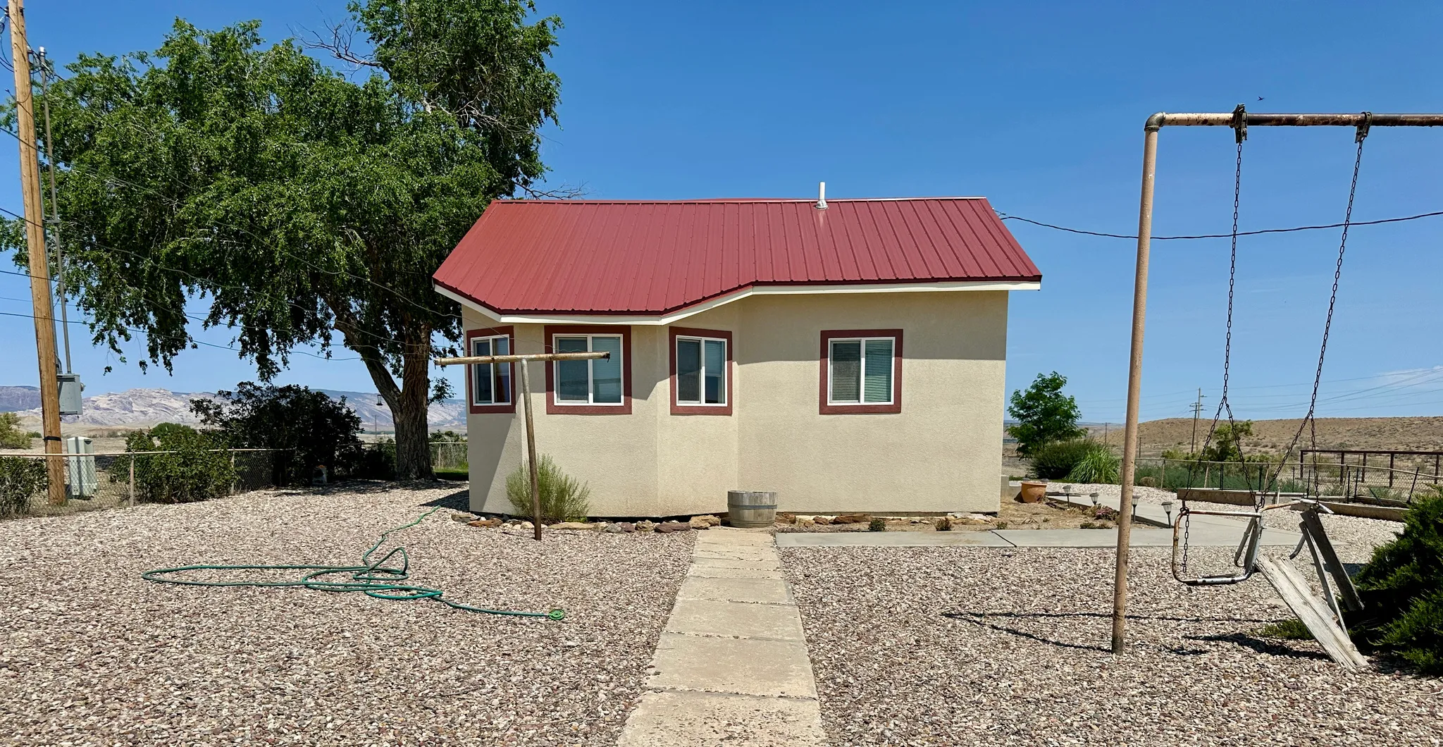 Rear of home