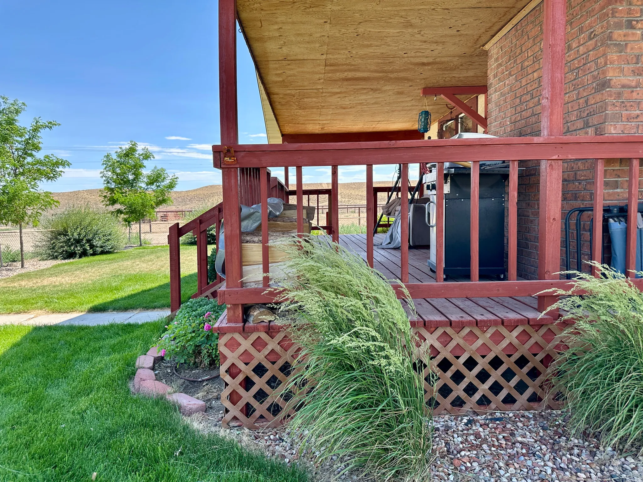 Fully landscaped front yard
