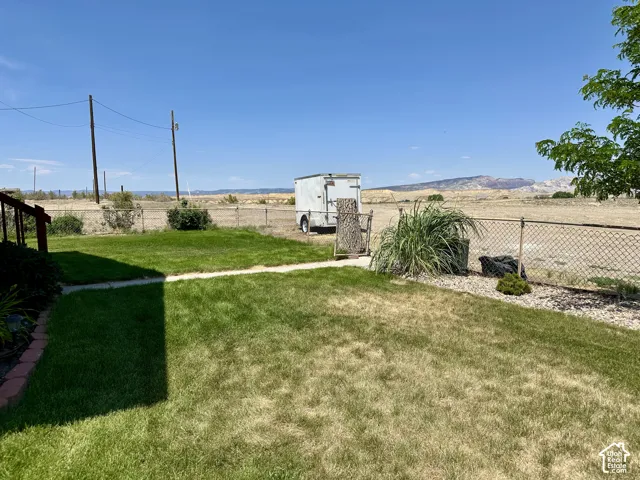 Fenced in front yard