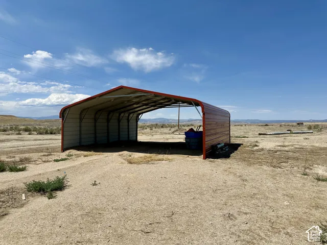 Open-ended metal carport