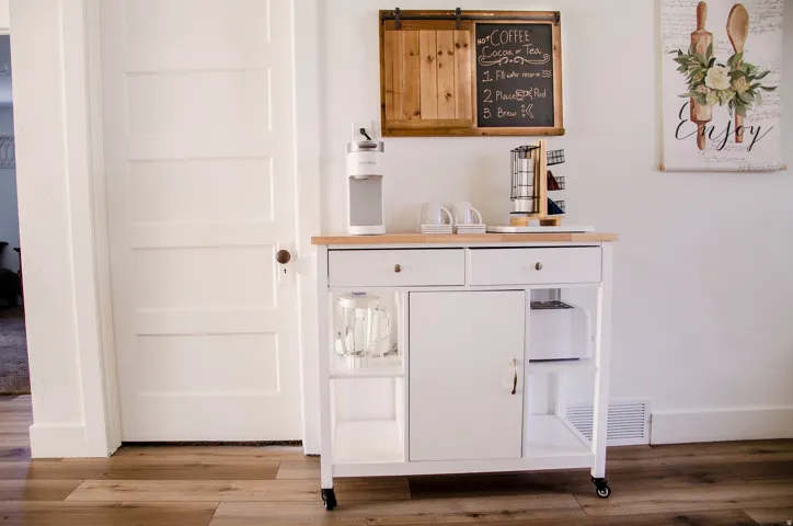 Wood-finish flooring throughout