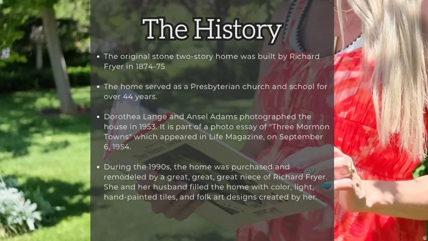 Property Historical Information. Outlining the property's construction, prior uses, and significant events